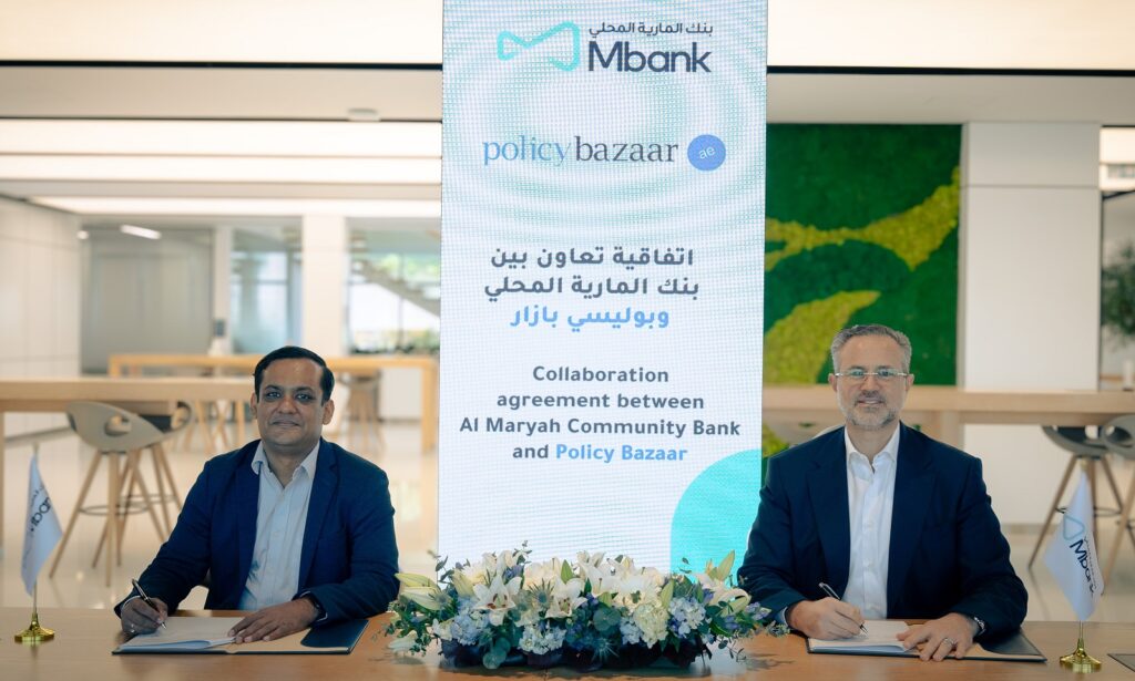 Neeraj Gupta, CEO-Policybazaar.ae and Mohammed Wassim Khayata - CEO Mbank