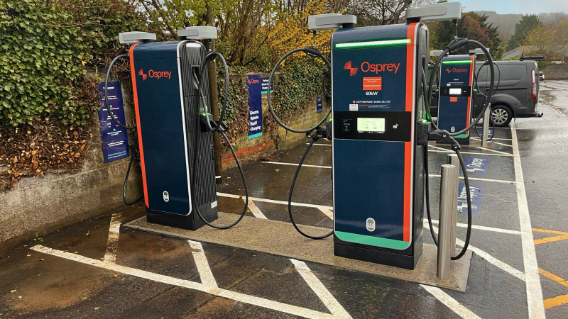 NewRiver REIT plc and Osprey Charging Network form new EV rapid charging partnership
